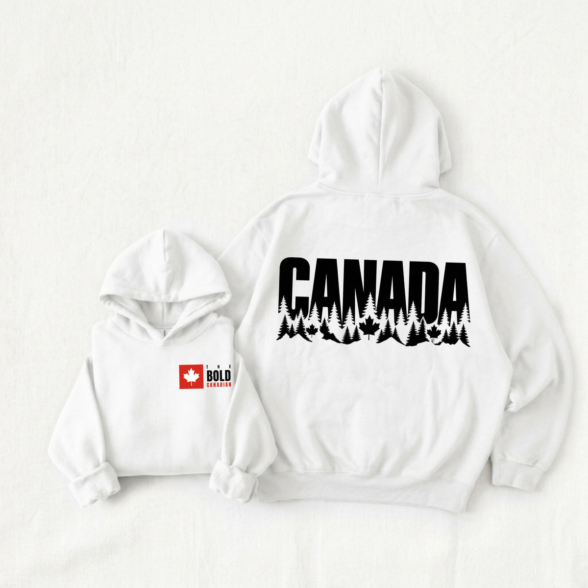 Canada Pine Silhouette Back Print Hoodie
