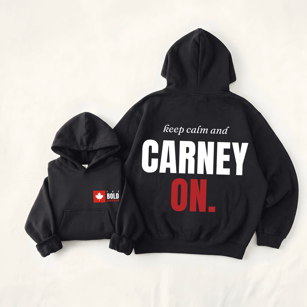 Keep Calm and Carney On Back Print Hoodie