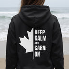 Keep Calm Maple Leaf Back Print Hoodie