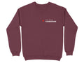 Maroon sweatshirt with a small red maple leaf and text reading "The Bold Canadian."