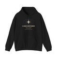 Black hoodie with "Lake Ontario" text and compass graphic.