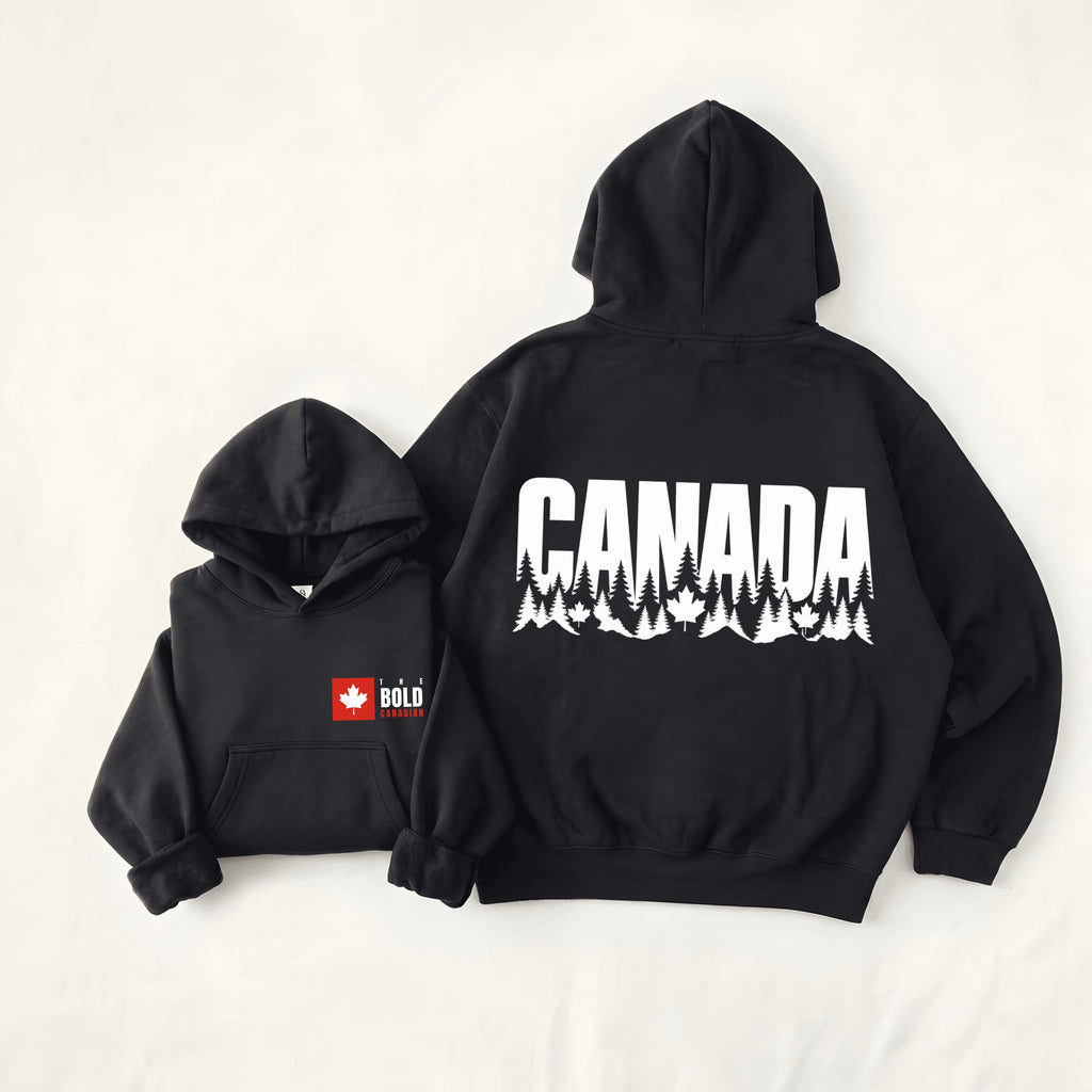 Canada Pine Silhouette Back Print Hoodie