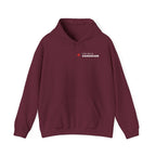 Maroon hoodie with "The Bold Canadian" text and a red maple leaf logo.