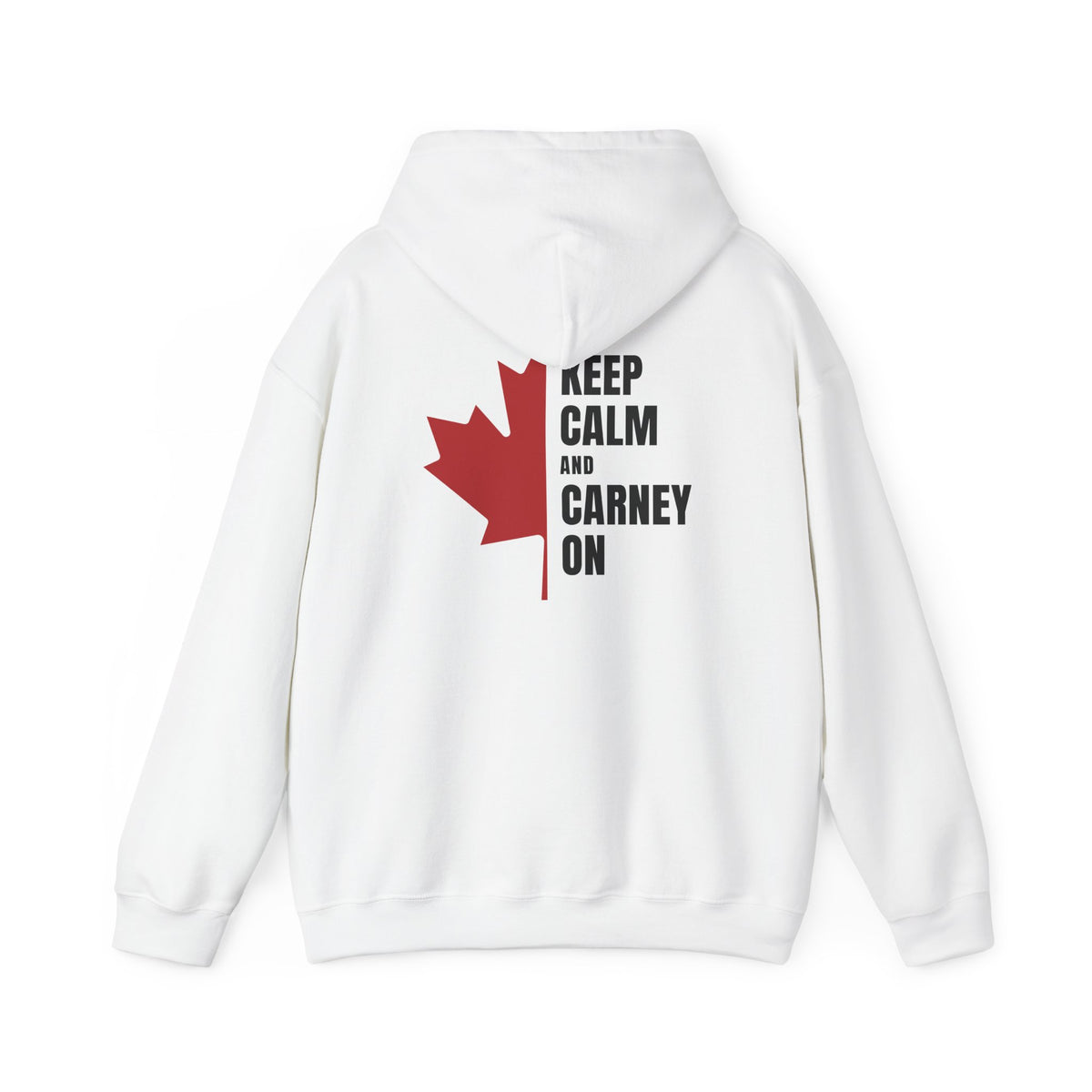 Keep Calm Maple Leaf Back Print Hoodie