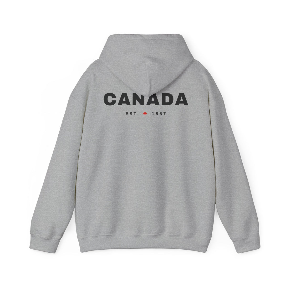 Canada Est. 1867 Back Print Hoodie