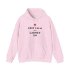 Pink hoodie with "Keep Calm and Carney On" text and a Canadian maple leaf.