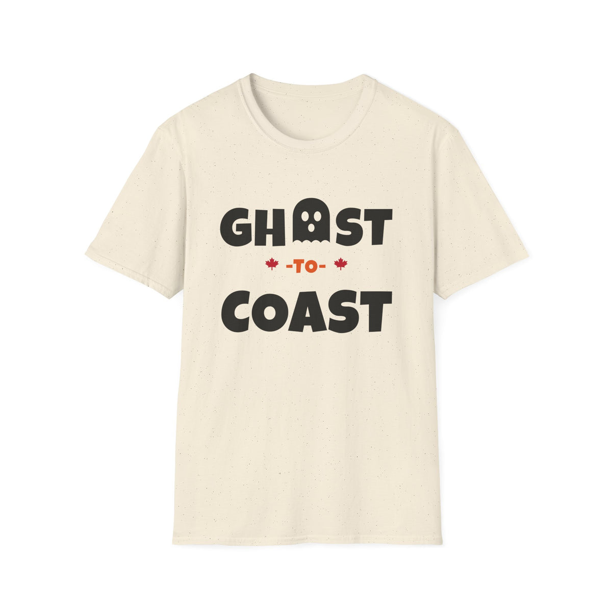 Cream t-shirt with "Ghost to Coast" text and a ghost graphic.