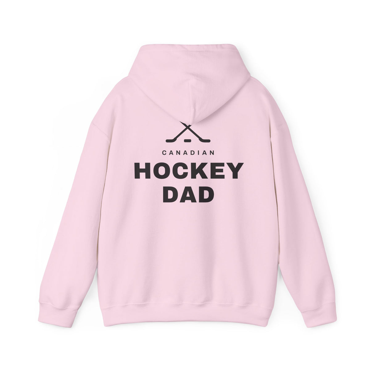 Canadian Hockey Dad Back Print Hoodie
