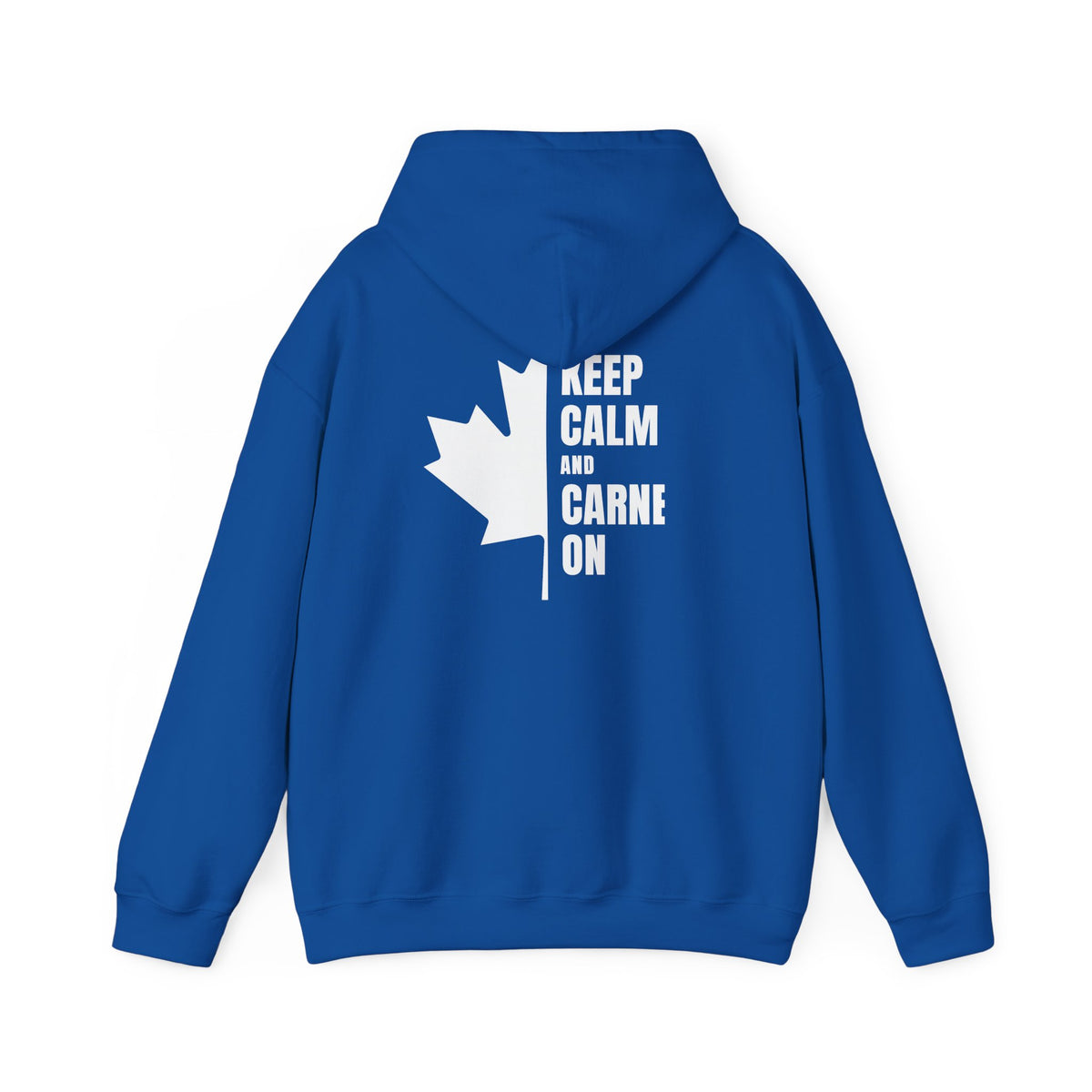 Keep Calm Maple Leaf Back Print Hoodie
