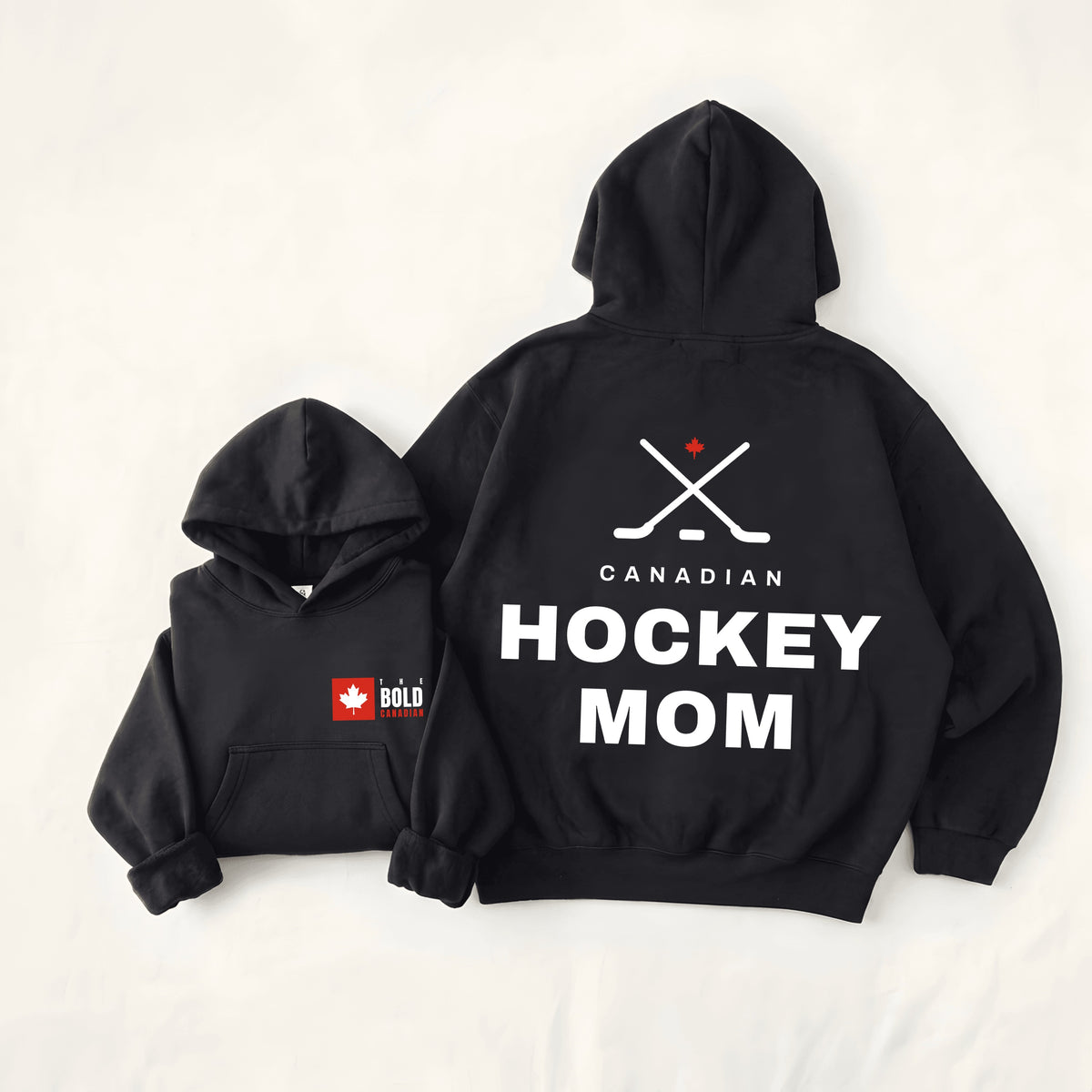 The Canadian Hockey Mom Back Print Hoodie
