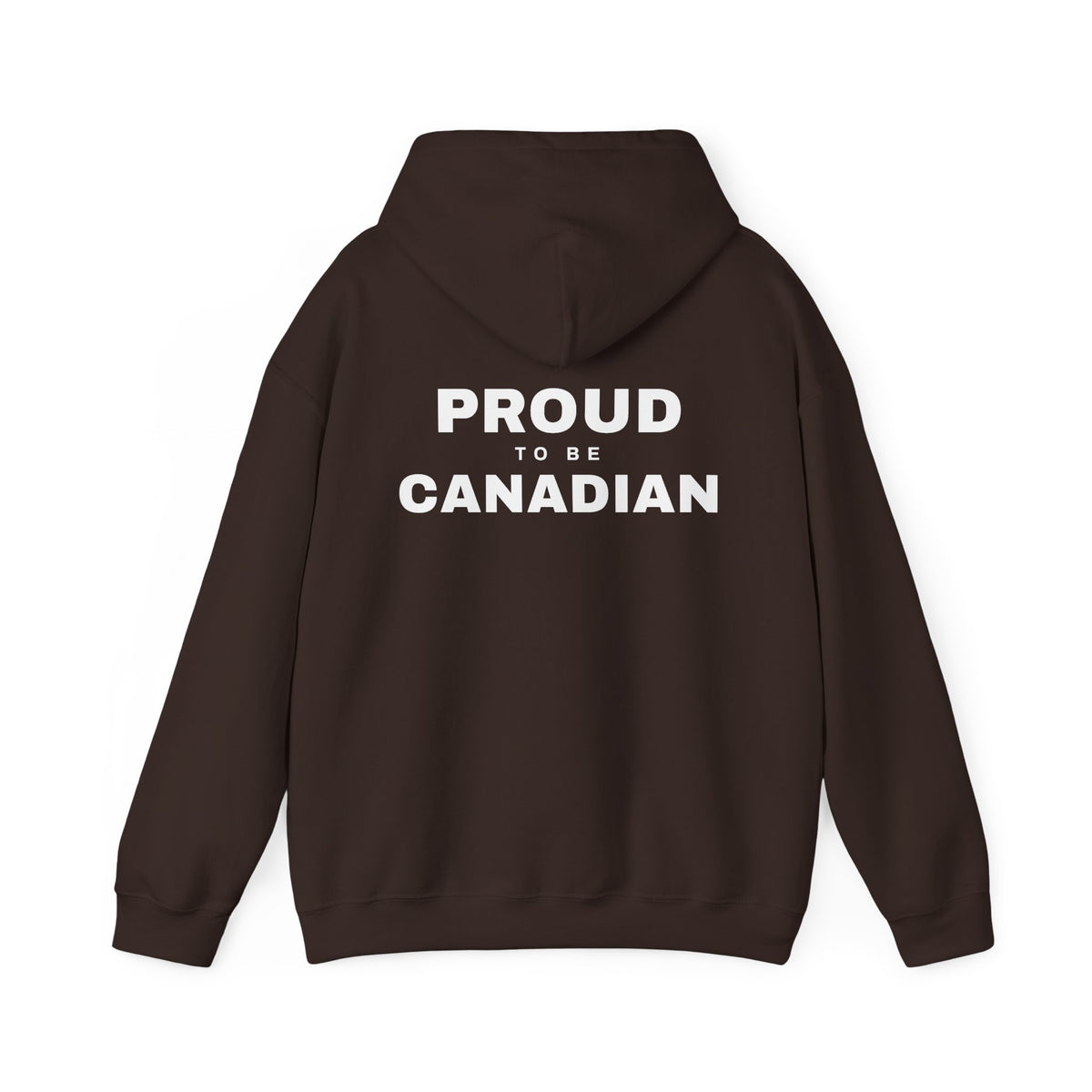 Proud To Be Canadian Back Print Hoodie