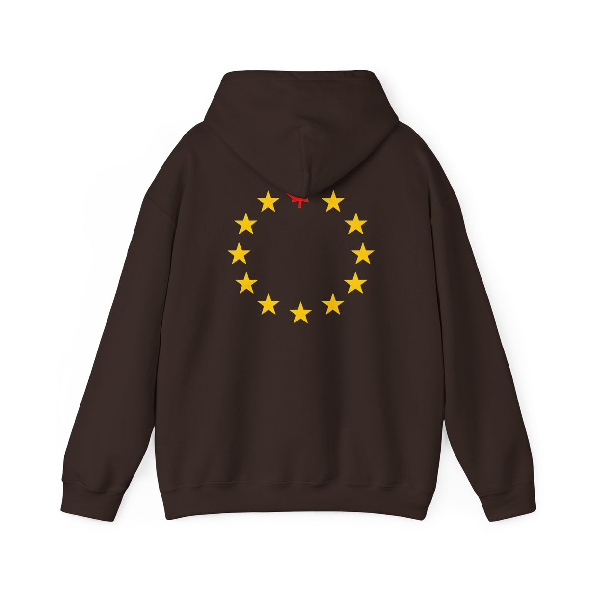 Euro Maple Star Ring Back Print Hoodie