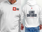 Still Lake Ontario Back Print Hoodie