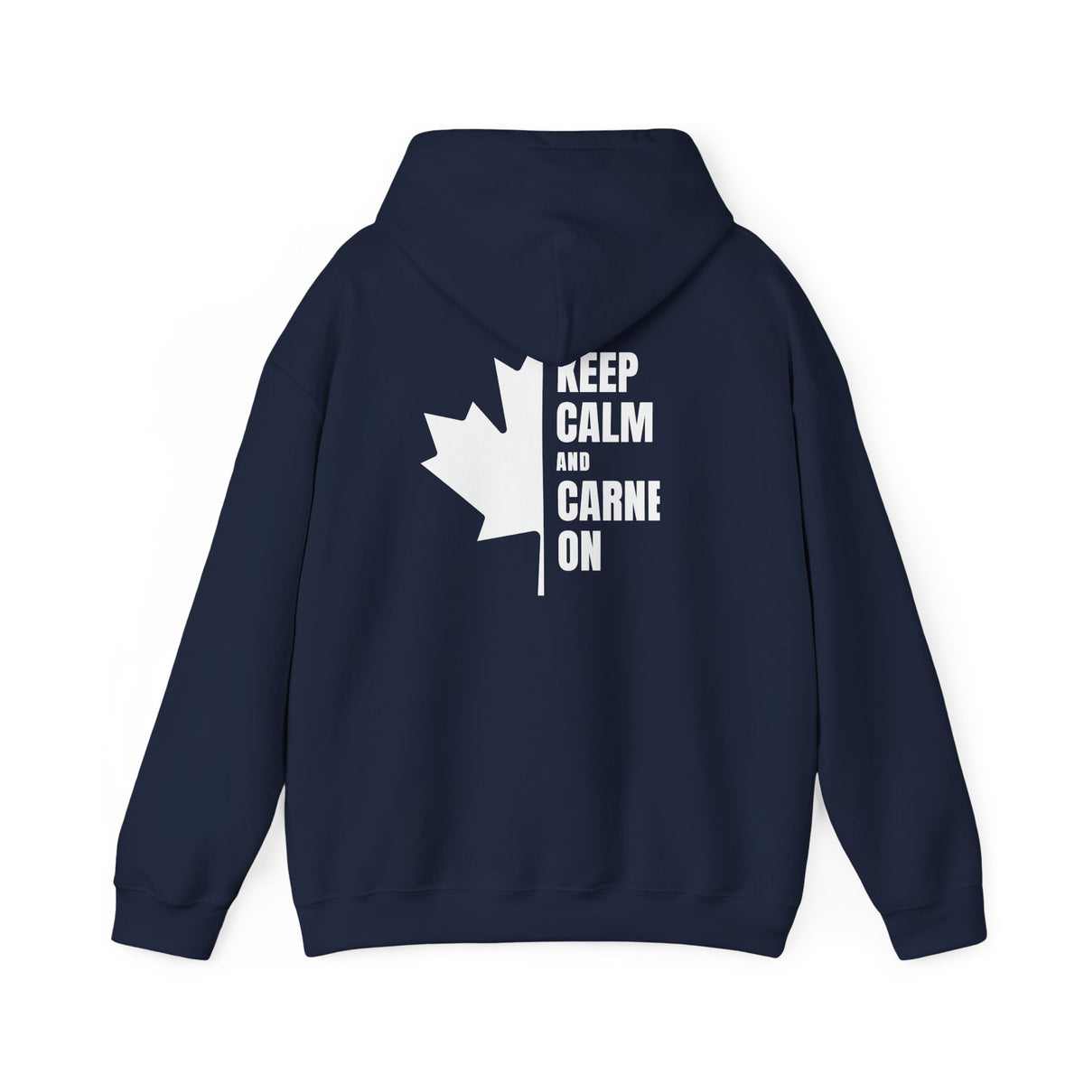 Keep Calm Maple Leaf Back Print Hoodie